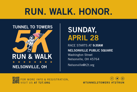 Tunnel to Towers Nelsonville 5K - WOUB Public Media - Nelsonville Public Square, Nelsonville, OH, 45764, United States