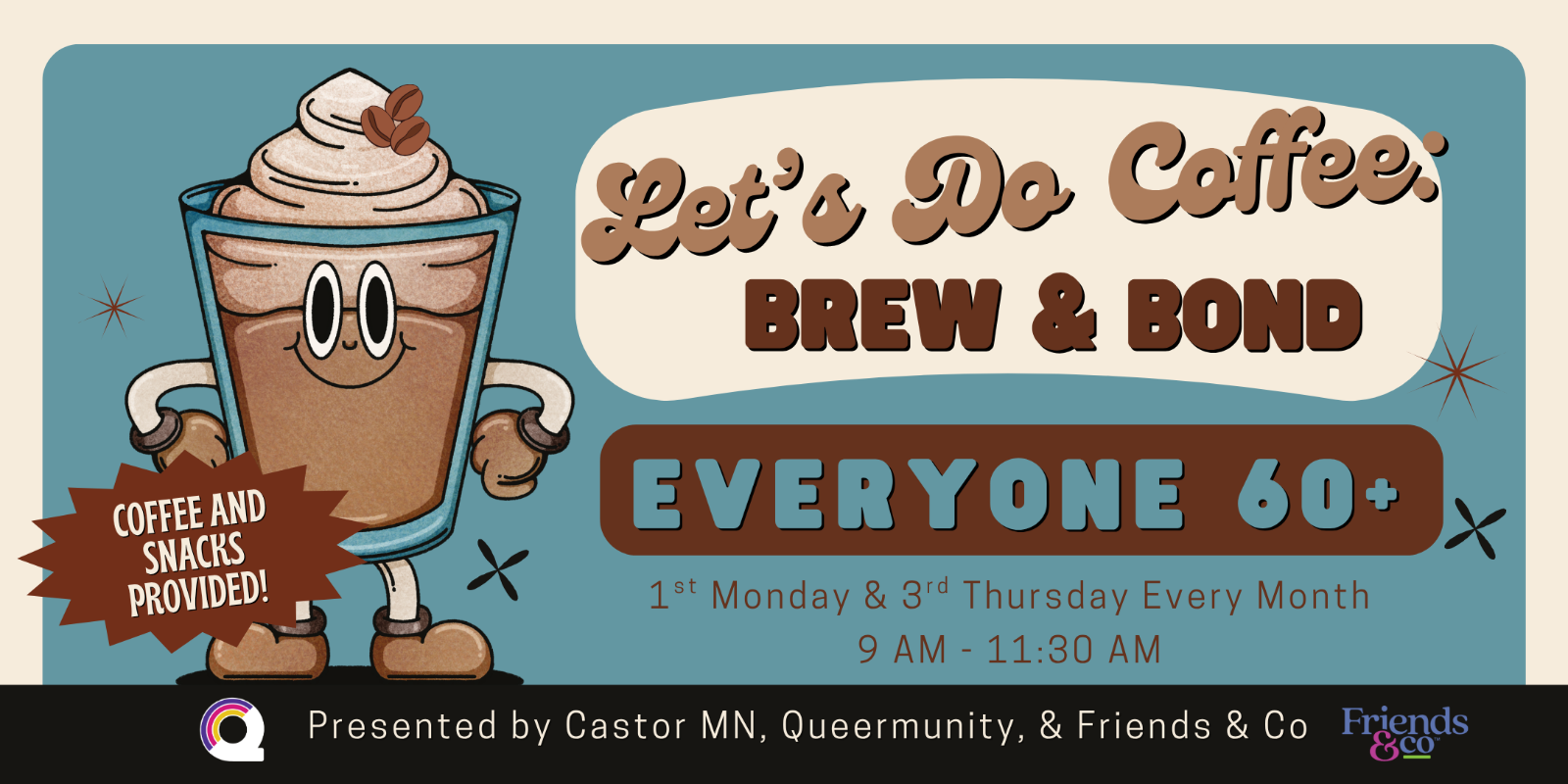 Let’s Do Coffee: Brew & Bond for 60 - Queermunity MN - 3036 Hennepin Ave, Minneapolis, MN 55408, USA