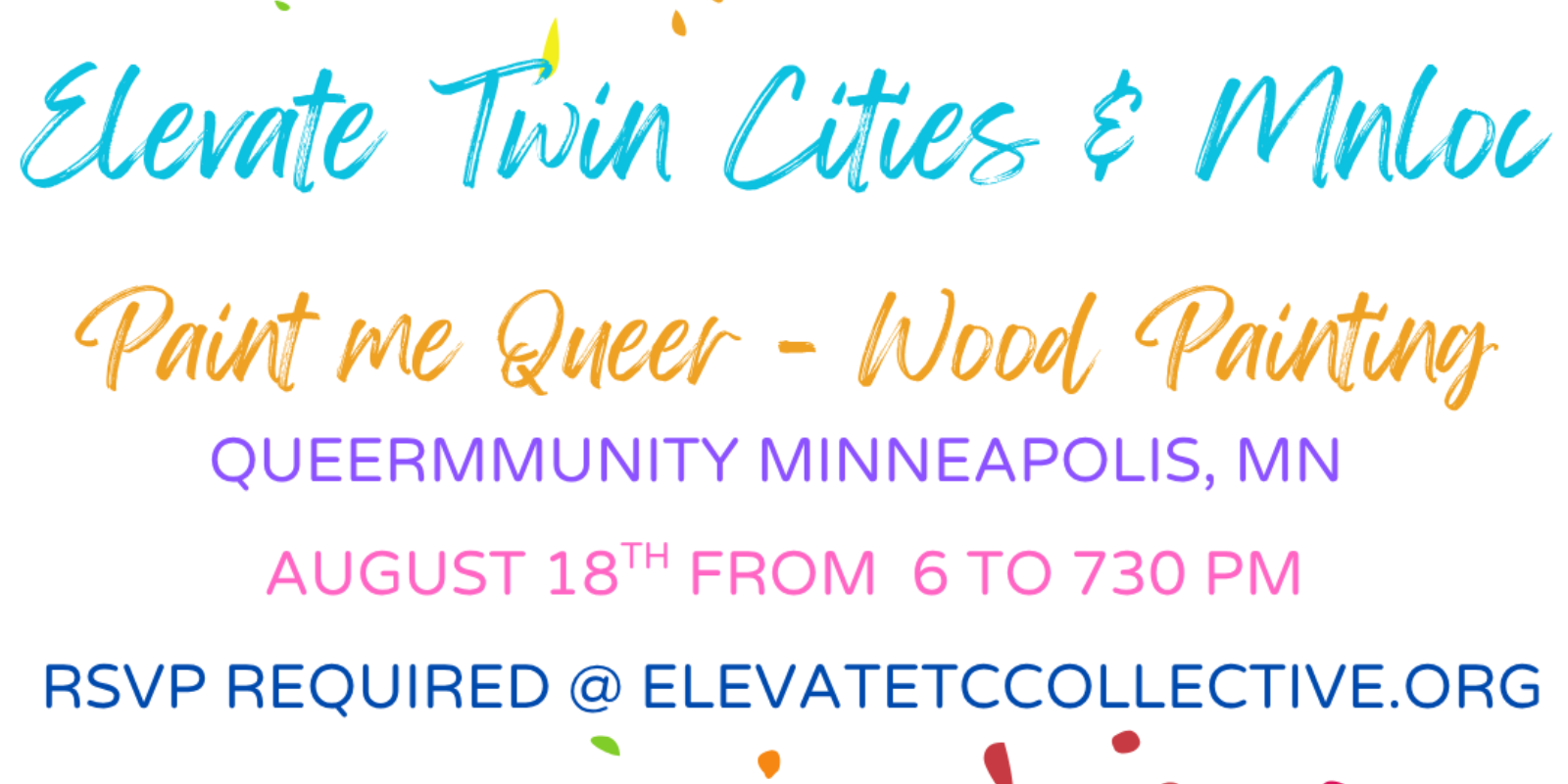 Paint Me Queer - Wood Painting - Queermunity MN - 3036 Hennepin Ave, Minneapolis, MN 55408, USA