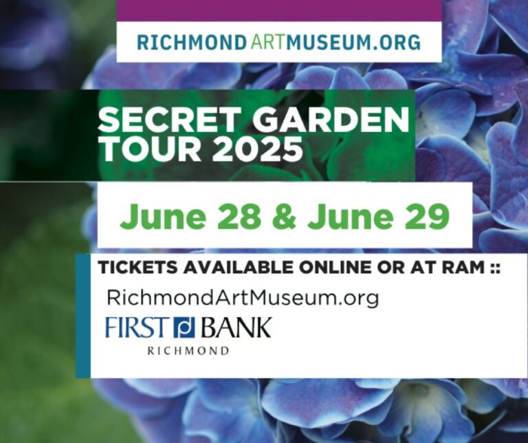 Secret Garden Tour - Richmond Art Museum - 350 Hub Etchison Pkwy, Richmond, IN 47374, USA
